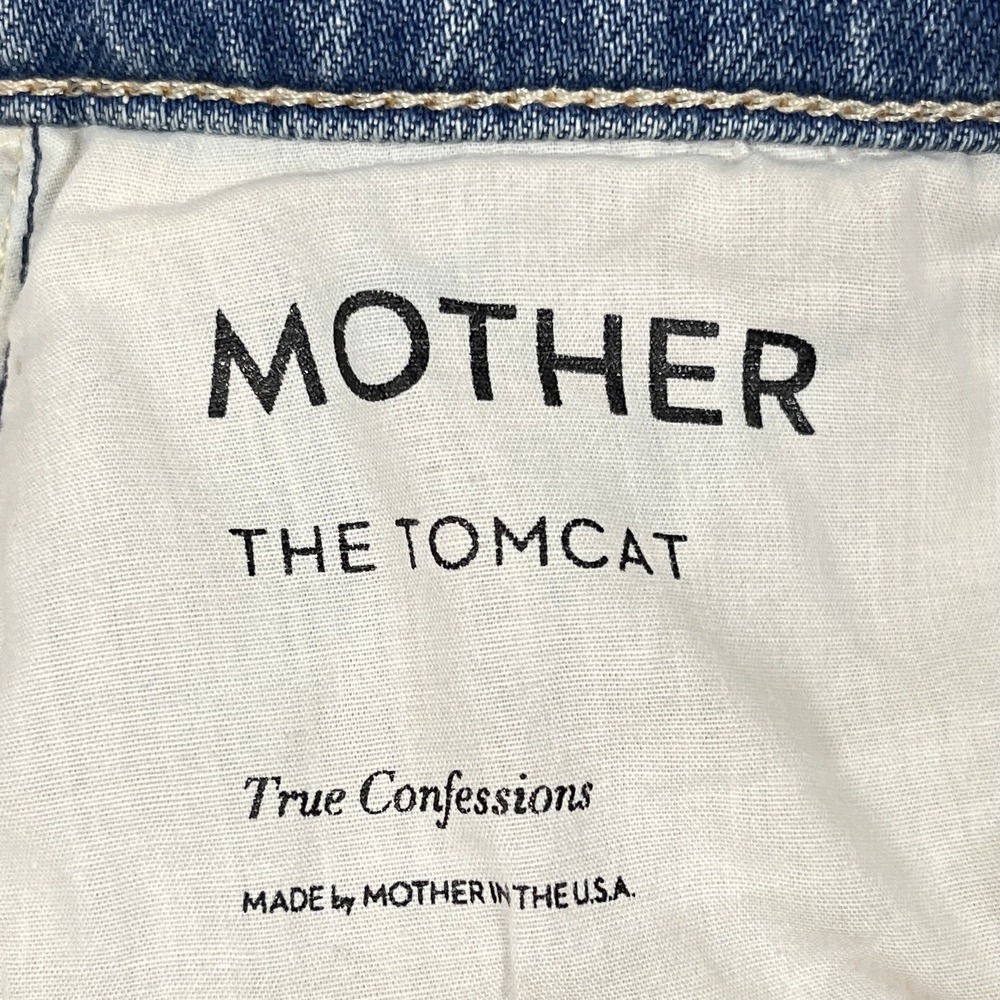 Mother Superior Tomcat in True Confessions Sz 25, Fits 26x24 Straight Crop Jeans - Picture 8 of 13